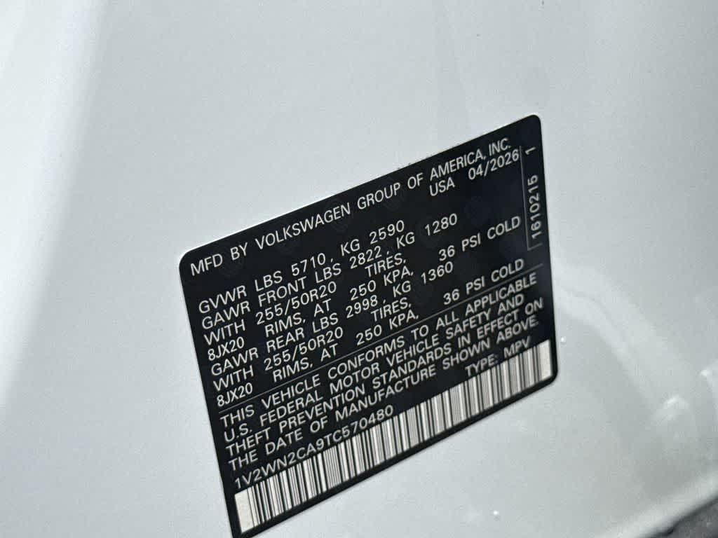 2026 Volkswagen Atlas 2.0T SE w/Technology