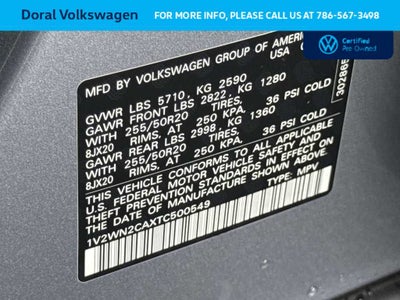 2026 Volkswagen Atlas 2.0T SE w/Technology