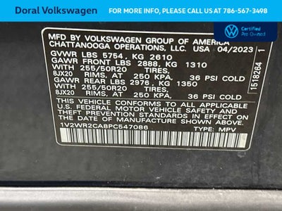 2023 Volkswagen Atlas 3.6L V6 SE w/Technology