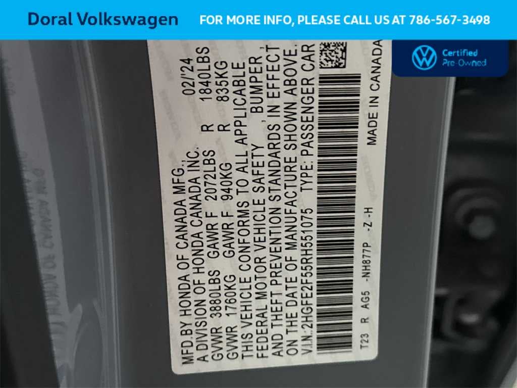 2024 Honda Civic Sport