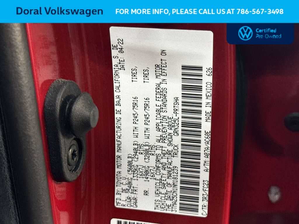 2022 Toyota Tacoma SR5