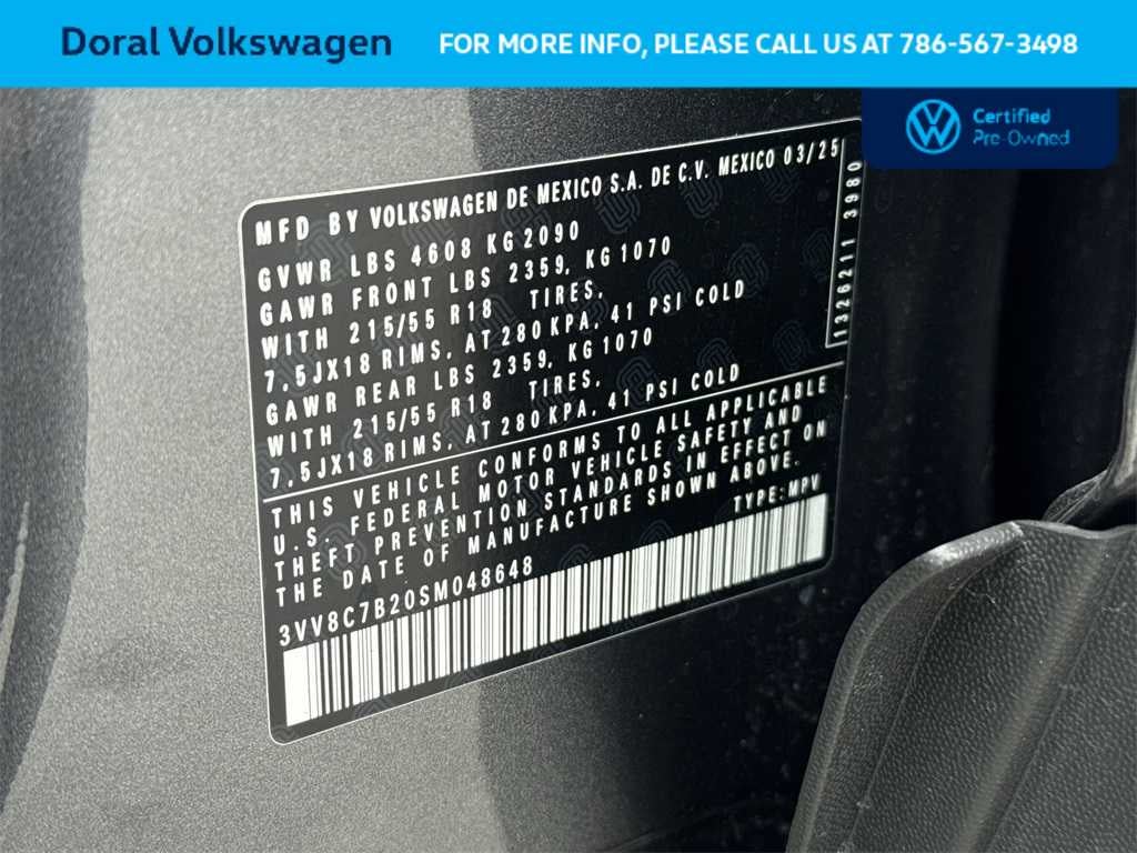 2025 Volkswagen Taos S