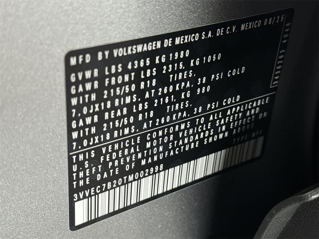 2026 Volkswagen Taos SE