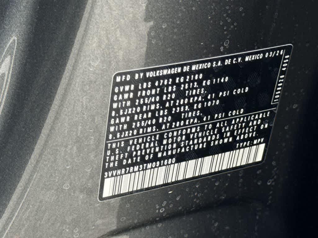 2026 Volkswagen Tiguan SE R-Line Black