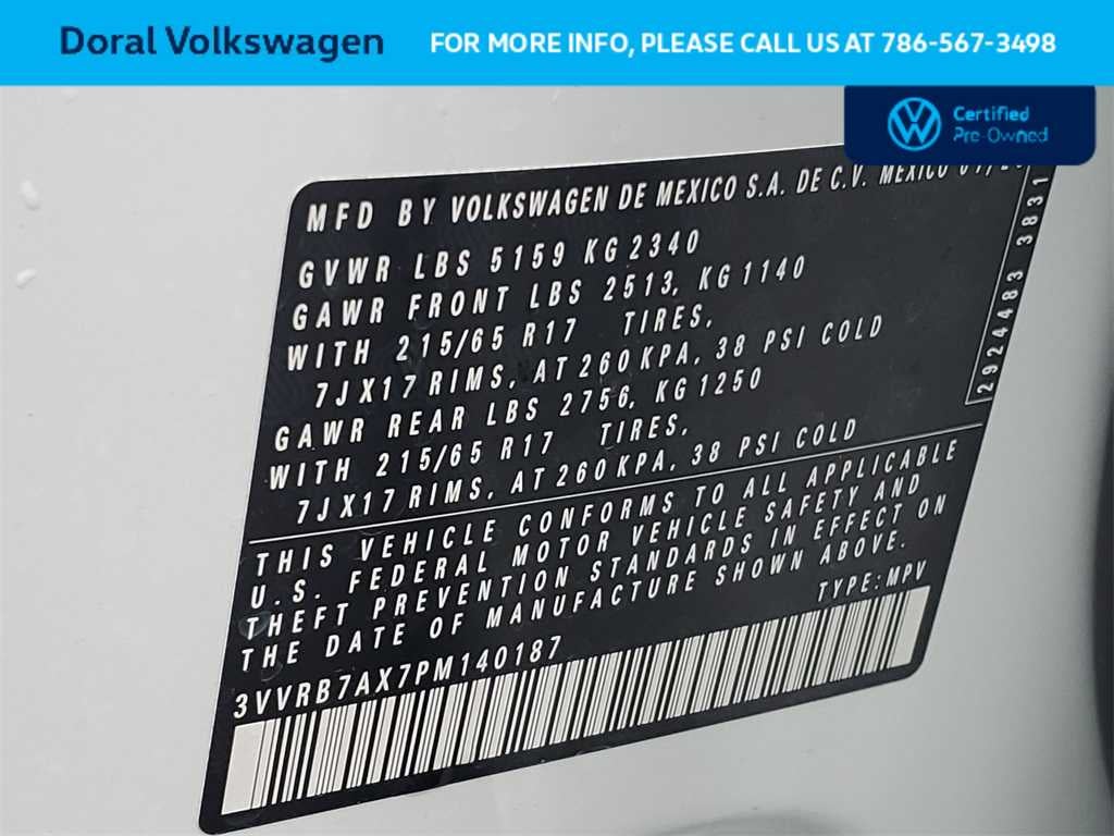 2023 Volkswagen Tiguan S