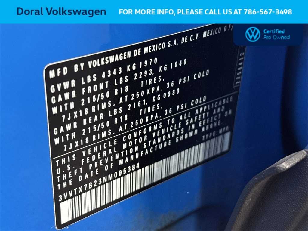 2022 Volkswagen Taos SE