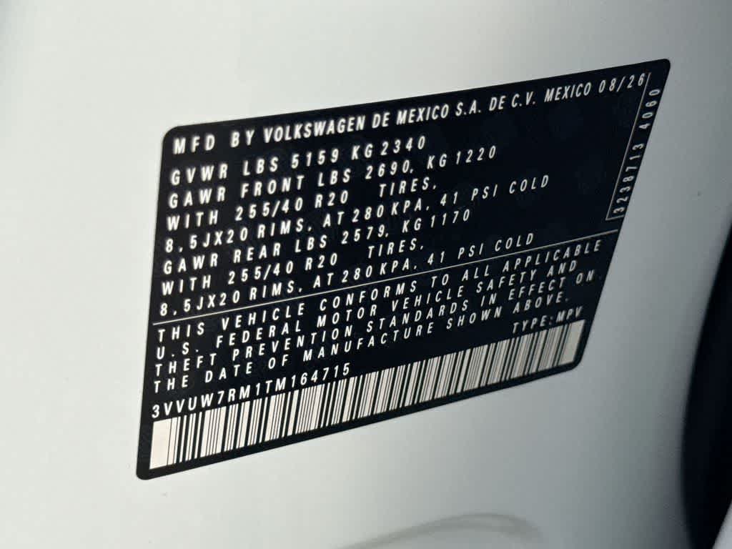 2026 Volkswagen Tiguan SEL R-Line Turbo