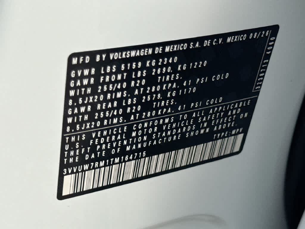 2026 Volkswagen Tiguan SEL R-Line Turbo