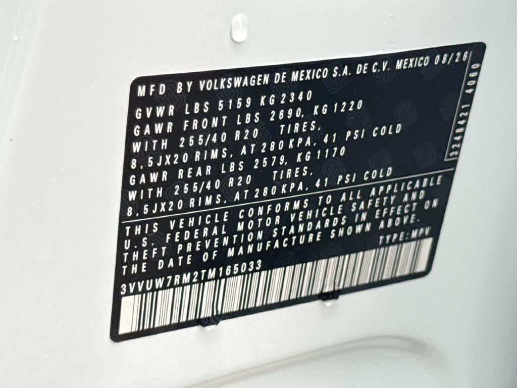 2026 Volkswagen Tiguan SEL R-Line Turbo