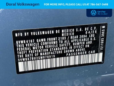 2025 Volkswagen Jetta Sport