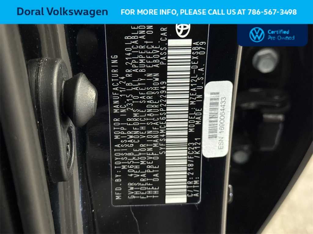 2025 Toyota Corolla SE