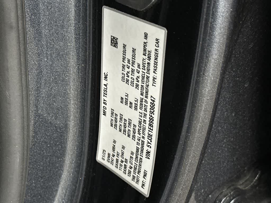 2025 Tesla Model 3 Long Range