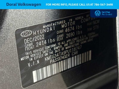 2023 Genesis G70 2.0T