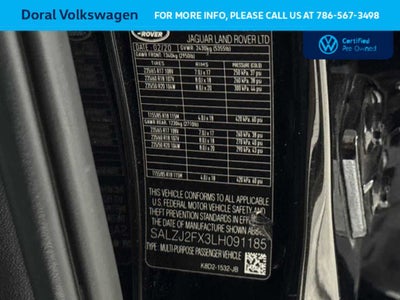 2020 Land Rover Range Rover Evoque S