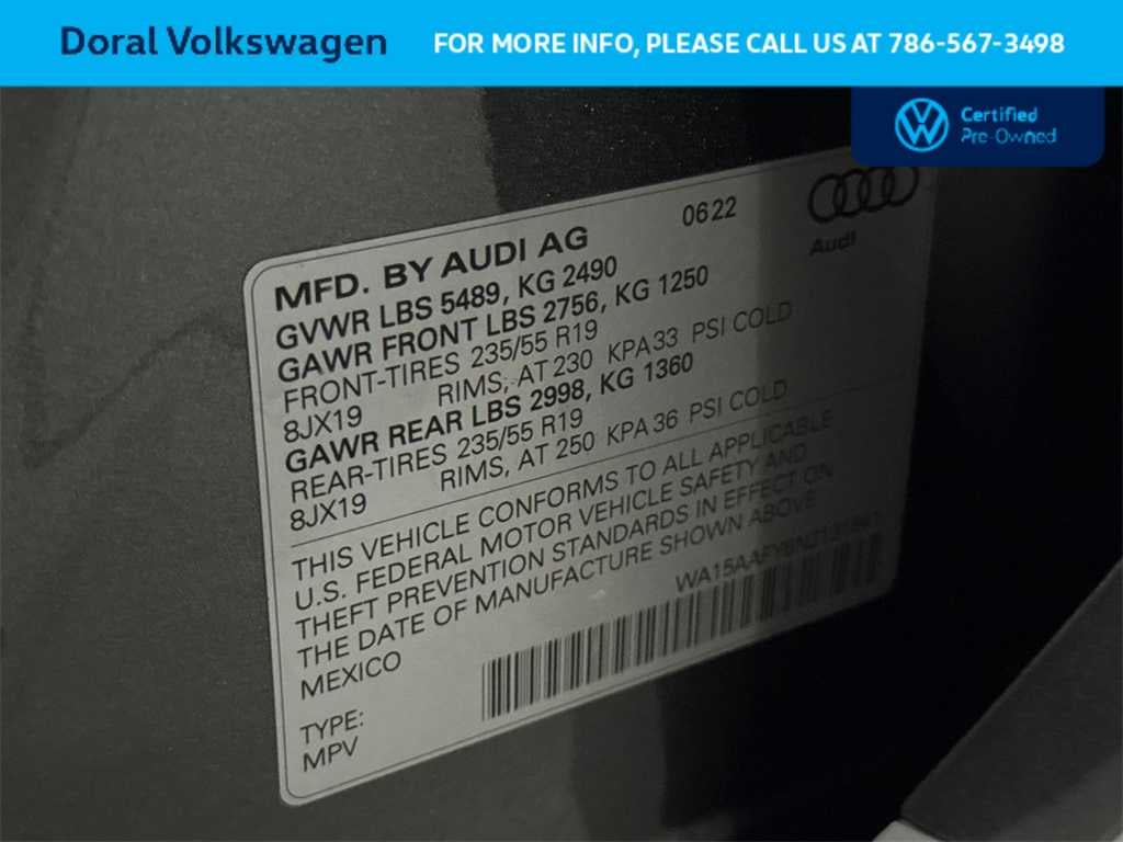 2022 Audi Q5 Sportback S line Premium Plus