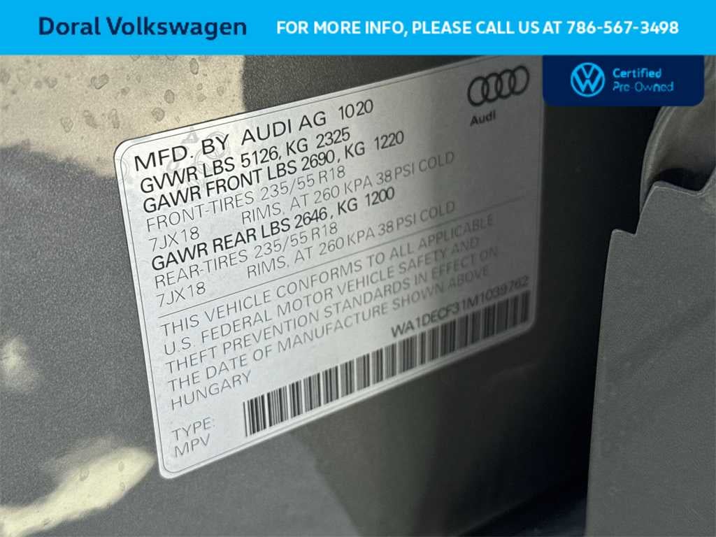 2021 Audi Q3 S line Premium