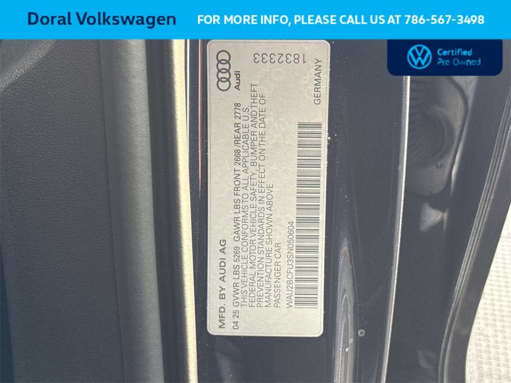 2025 Audi A5 Premium Plus