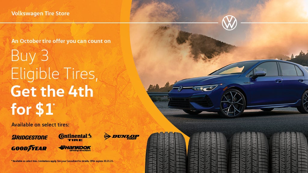 Buy 3 Eligible Tires Get the 4th for $1